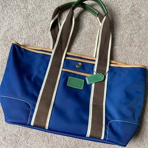 Canvas Coach bag.